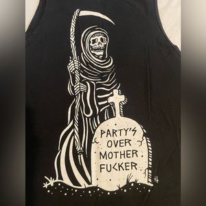 Men’s Medium Black Reaper Tank Top.